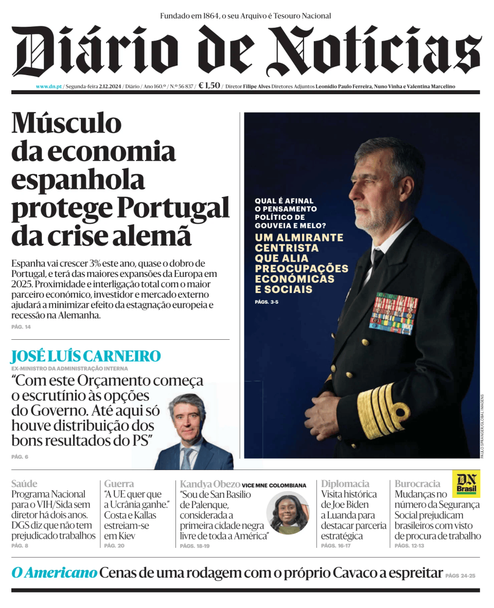 Prima-pagina-Diario de Noticias-edizione-di-oggi-20241202